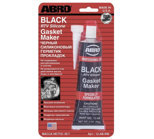Герметик силиконовый Abro Masters черный 32 г Арт.пр:12-AB-CH-32