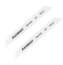 Полотно пильное для саб. пилы по металлу PATRIOT 152*19*0.92м*14Т 2шт. 814010511