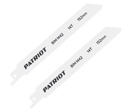 Полотно пильное для саб. пилы по металлу PATRIOT 152*19*0.92м*14Т 2шт. 814010511