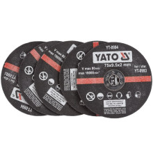 Круг отрезной  75*9,5*2мм 5шт. YATO YT-0994