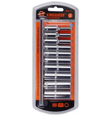 Набор глубоких головок 1/4" 6гр. 10 пр. KingQueen WIB-13