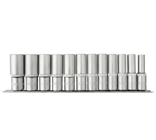 Набор головок глубоких 1/2" 12гр. 10-24 мм 12пр. на держателе THORVIK S13S2212SM