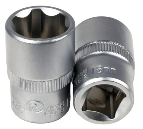 Головка 1/2" 18мм 6гр СервисКлюч 77518