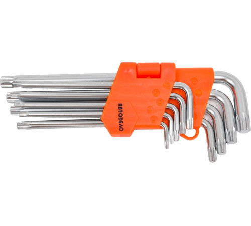 Ключи Г-образные TORX 9пр. Т10-Т50 АвтоДело 39155