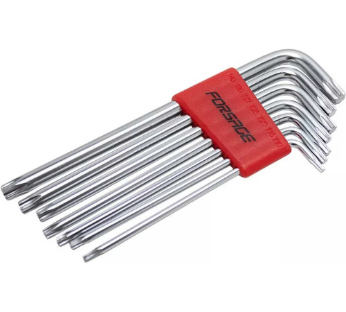 Ключи Г-образные TORX длинные 7пр. Т10-Т40 FORSAGE F-5071L