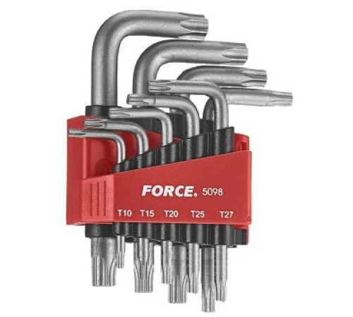 Ключи Г-образные TORX 9пр. Т10-Т50  FORSAGE F-5098