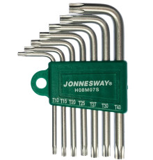 Ключи Г-образные TORX 7пр. Т10-Т40 Jonnesway H08M07S