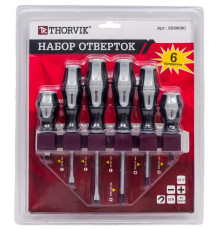Отвертки набор 6 пр. Thorvik SDS06BС на держателе