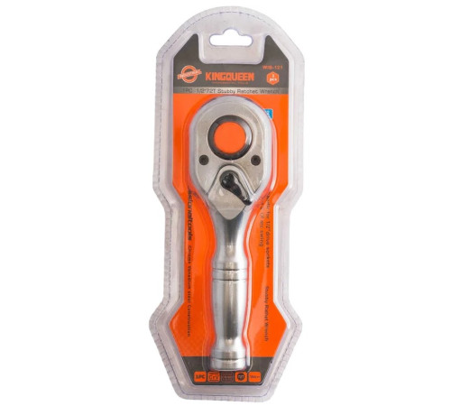 Трещотка 1/2" 72 зуба укороченная KINGQUEEN WIB-121