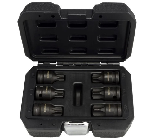 Набор головок ударных Torx 1/2" 6 пр. Т55-Т100 АвтоДело 40194