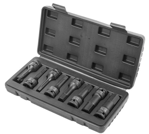 Набор головок-бит ударных HEX H5-19 1/2" 8пр RockForce 4087МРВ