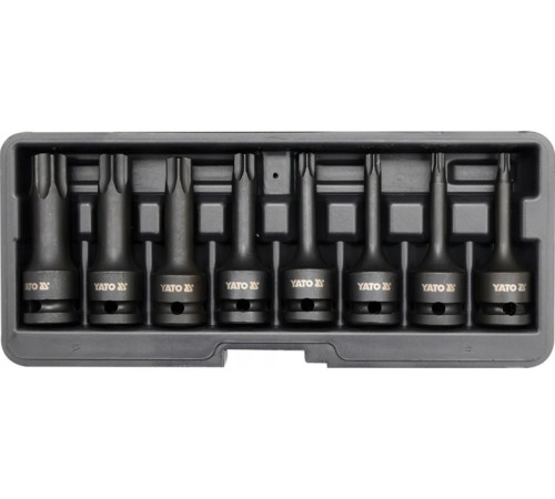 Набор головок-бит ударных 1/2" TORX 8 пр.30-80 YATO YT-1065