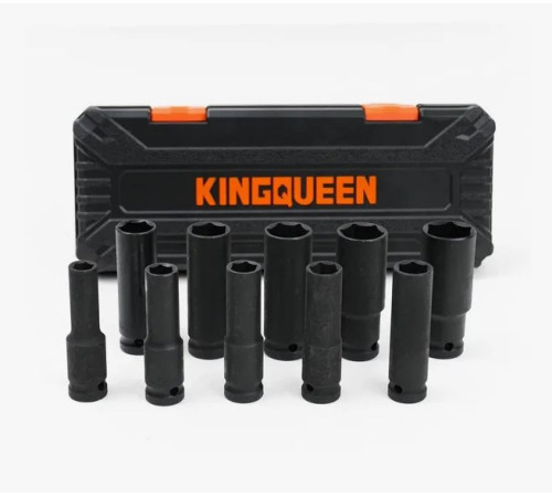 Набор ударных удлиненных головок 1/2", 10-24мм. 10 шт. KINGQUEEN WIB-205