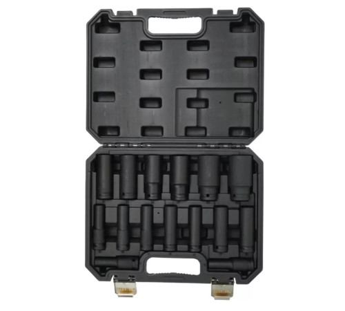 Набор ударных удлиненных головок 1/2", 10-32мм. 15 шт. KINGQUEEN WIB-207