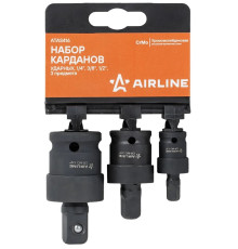 Набор карданов ударных 3 пр. 1/2", 3/8", 1/4" AIRLINE ATAS416