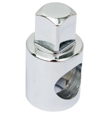 Переходник головок 3/8"-1/2" с отверстием под вороток Ombra 203812Т