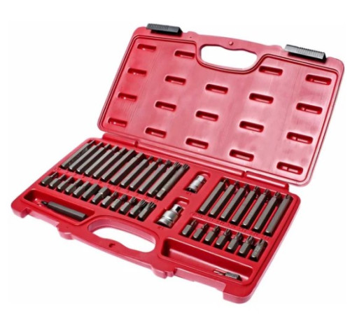 Набор бит в кейсе Torx/Spline/Hex 42 пр. JTC 3933