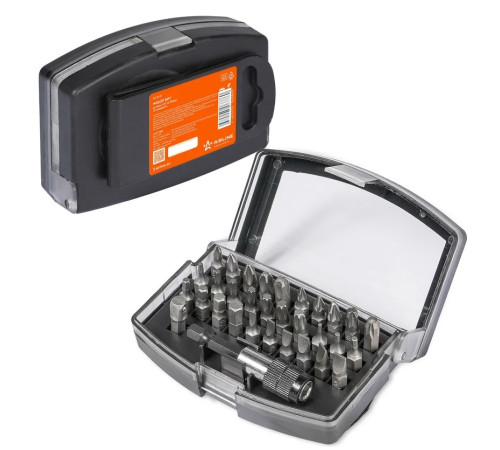 Набор бит 32 предмета Hex/Torx/крест/шлиц 1/4" с адаптером AIRLINE ATB01