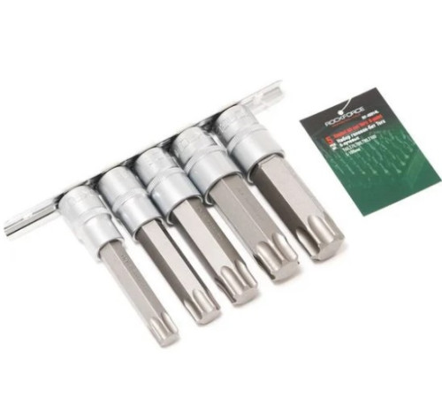 Головки-биты 1/2 TORX 6луч. Т60/Т70/Т80/Т90/Т100 на планке RF-40914