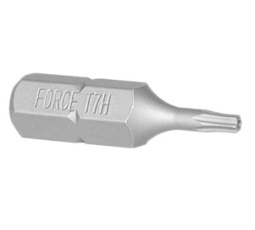 Бита Torx T7H 1/4" с отверстием L=25 мм FORCE F1272507