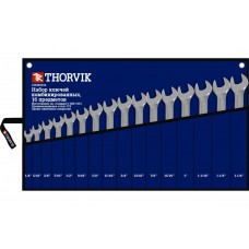 Набор ключей дюймовых комбинированных 16пр. сумка Thorvik CWIS0016