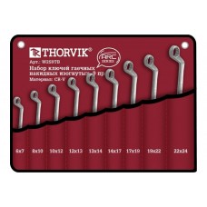 Набор ключей накидных 9пр 6-24мм сумка Thorvik ARC W2S9TB