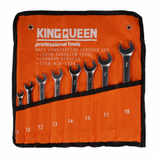 Набор комбинированных ключей 8-19мм 8шт сумка KINGQUEEN WIB-1234